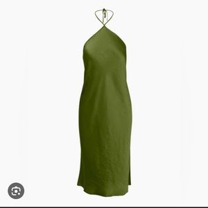 Aritzia Nightwood Midi Halter Dress Size XS in “Succulent Green”